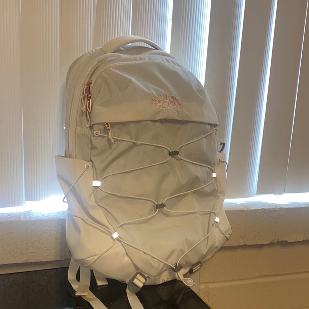 Beige North Face Borealis Backpack